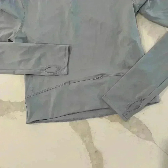 Yogalicious Lux Pullover QuarterZip Crop Activewear LongSleeve Top Womens Medium - Picture 6 of 7